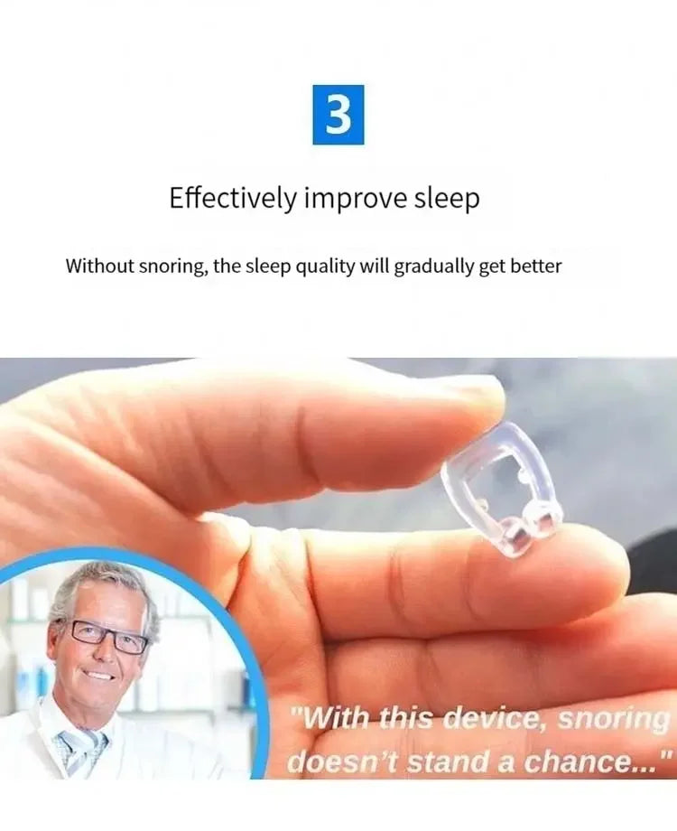 Anti-Snoring Device Magnet Anti Snoring Nose Clip Silicone Stop Snoring Devices Breathe Improve Sleeping Aid Tools 코골이