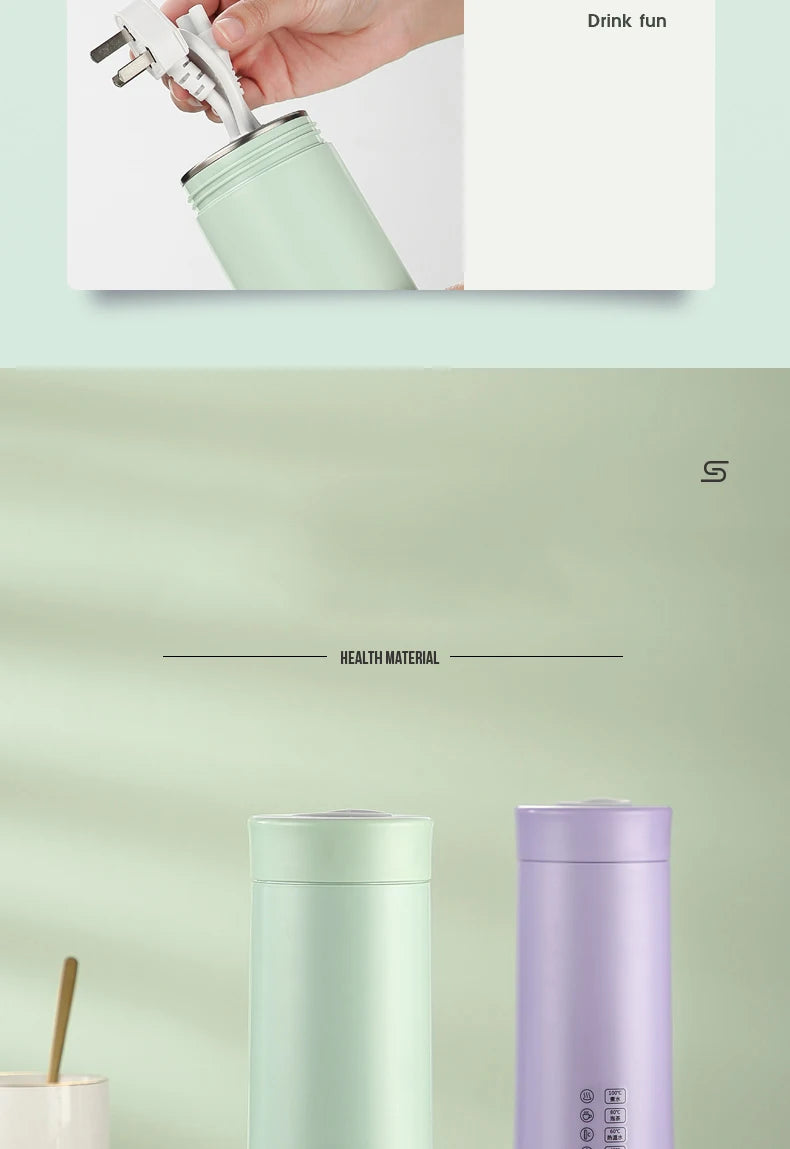 Smart Digital Water Bottle Electric Kettles with Smart Temperature Control Cup Heated Thermal Bottle Stainless Steel Thermos