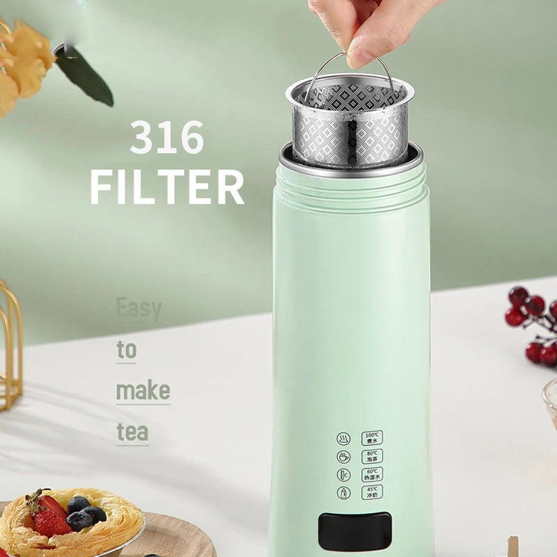 Smart Digital Water Bottle Electric Kettles with Smart Temperature Control Cup Heated Thermal Bottle Stainless Steel Thermos