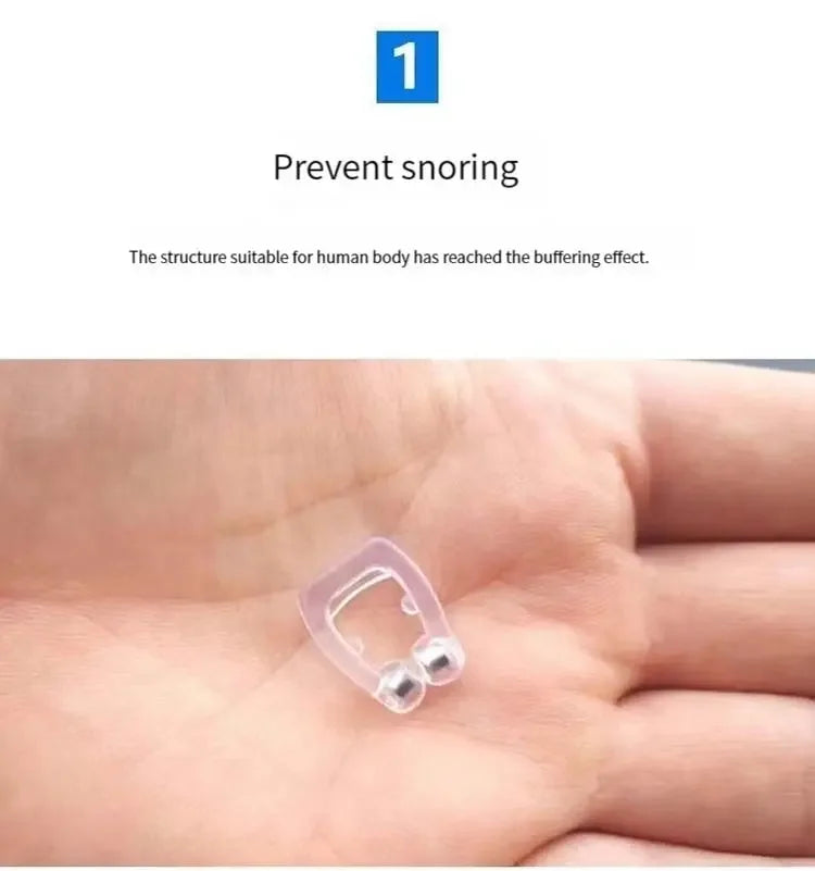 Anti-Snoring Device Magnet Anti Snoring Nose Clip Silicone Stop Snoring Devices Breathe Improve Sleeping Aid Tools 코골이