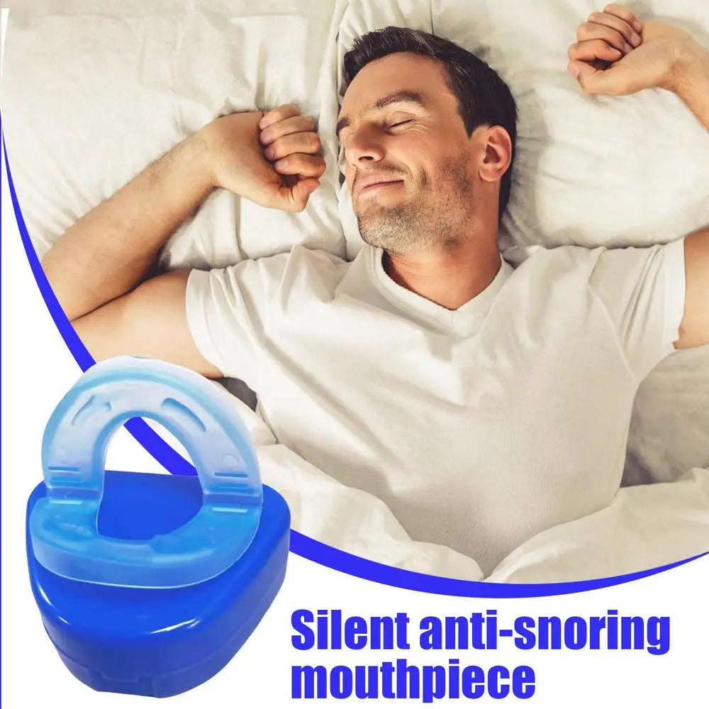 Anit-Snore Mouthpiece Soft Silicone Portable Anti Snore Device That Work Sleep Stop Apnea Mouth Guard Stopper For Men Women