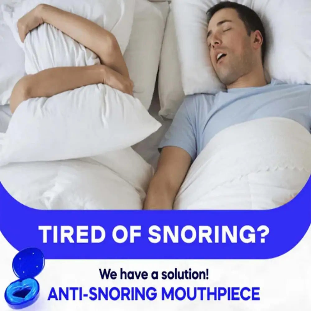 Anit-Snore Mouthpiece Soft Silicone Portable Anti Snore Device That Work Sleep Stop Apnea Mouth Guard Stopper For Men Women