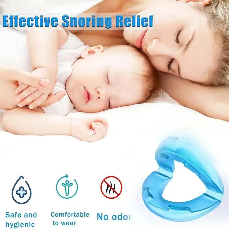 Anit-Snore Mouthpiece Soft Silicone Portable Anti Snore Device That Work Sleep Stop Apnea Mouth Guard Stopper For Men Women
